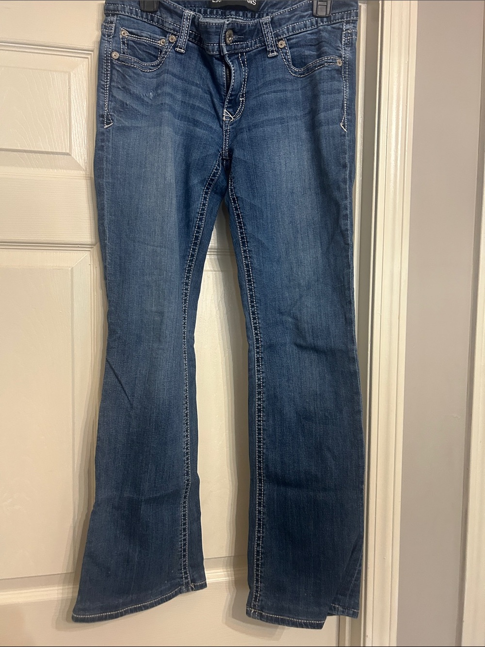 Express Blue Flare Jeans